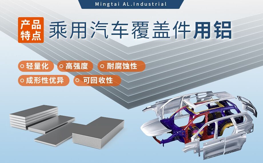 乘用汽車覆蓋件用鋁5系（5052/5182）6系（6016/6111）鋁合金 輕量化、高強(qiáng)度、高成型性